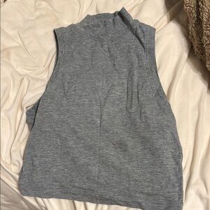Lululemon Athletica Gray Muscle Tee Crop Top